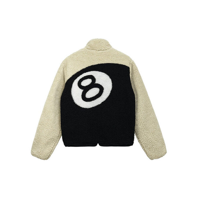 Jacket Stussy 8 Ball Sherpa Reversible – Image 2