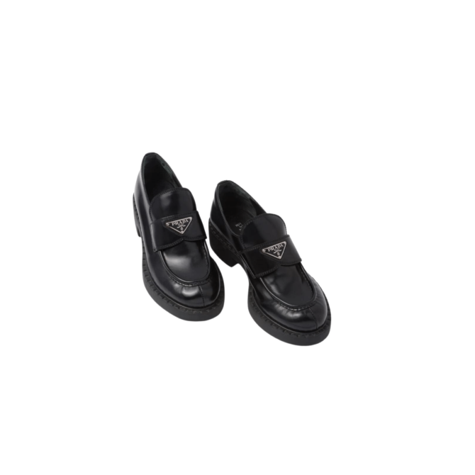 MOCASSINO IN PELLE NERO CON LOGO CLASSIC – Image 3