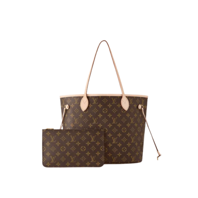 BORSA NEVERFULL MM TELA MONOGRAM / BEIGE – Image 3