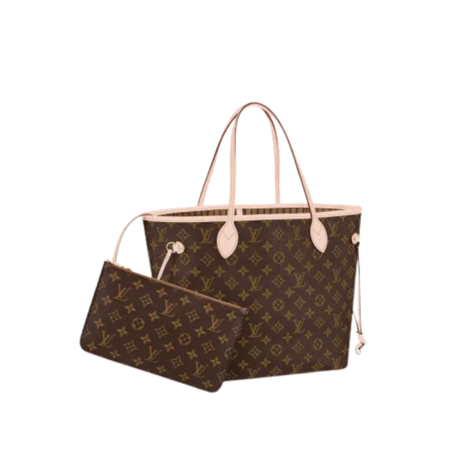 BORSA NEVERFULL MM TELA MONOGRAM / BEIGE – Image 4