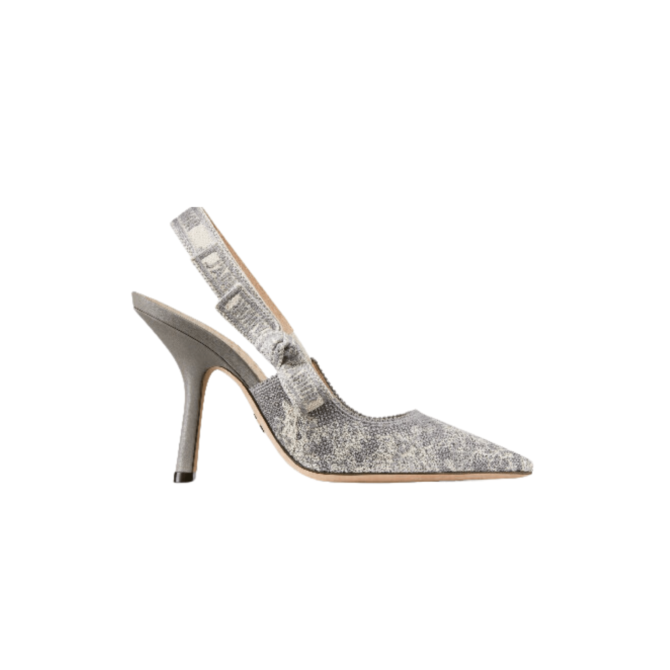 DECOLLETÈ SLINGBACK TOILE DE JOUY REVERSE GRIGIO