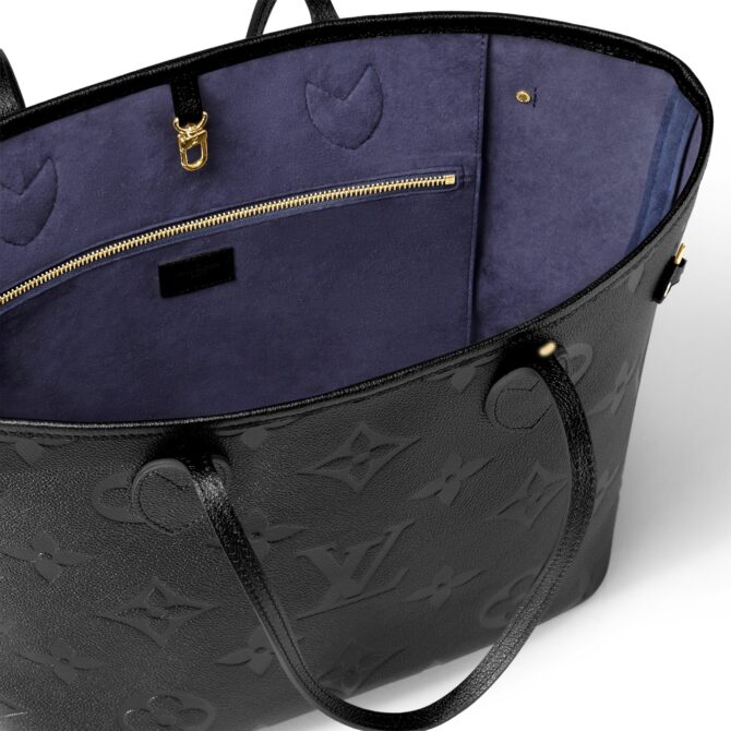 BORSA NEVERFULL MM PELLE MONOGRAM NERA EMPREINTE – Image 3