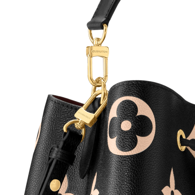 BORSA NÉONOÉ MM NERO BEIGE IN PELLE EMPREINTE MONOGRAM BICOLOR – Image 6