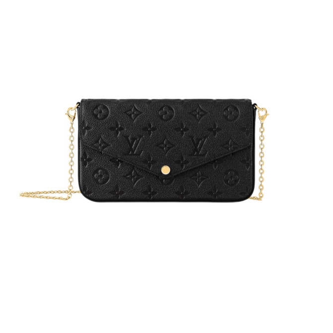 POCHETTE FÉLICIE MONOGRAM EMPREINTE NERA