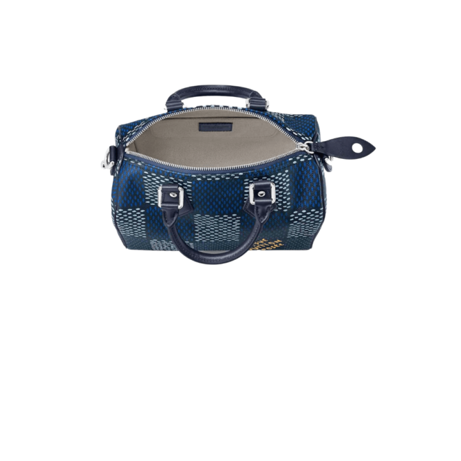 BORSA BANDOULIÈRE DAMIER HERITAGE BLU – Image 3