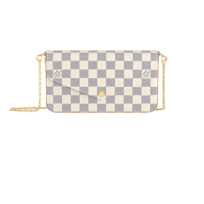 POCHETTE FÉLICIE MONOGRAM EMPREINTE DAMIER AZUR